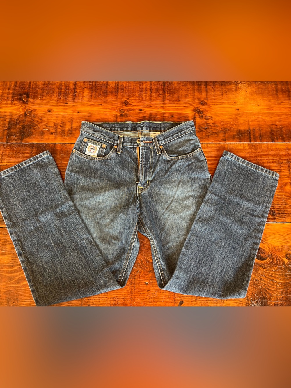 Cinch Men's Washed Blue Relaxed Jeans